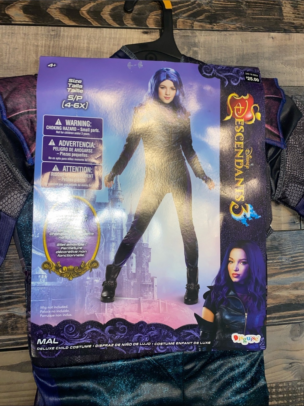 Disney deluxe Descendants Girls' Mal-Inspired Purple and Teal Jumpsuit Costume - Picture 2 of 5